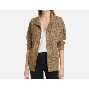 FRAME animal print Cheetah Service Cargo Jacket womens animal print size XXS